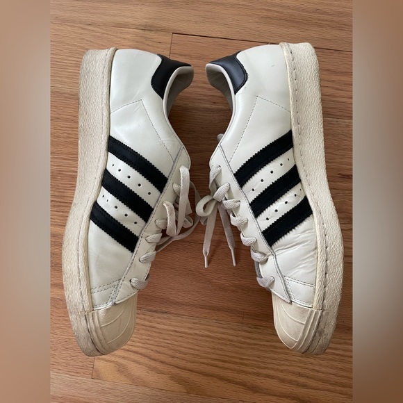 Adidas Superstar 80s DLX Sneaker - Vintage White & Black - 10.5 - Picture 11 of 14